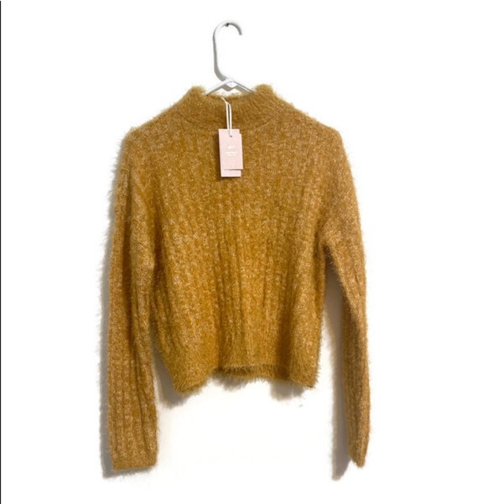 Fuzzy Mockneck Sweater | Candies | medium NEW